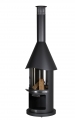 Firestar Grillkamin/Gartenkamin DN 550 Classic  / (Farbe) dunkelgrau