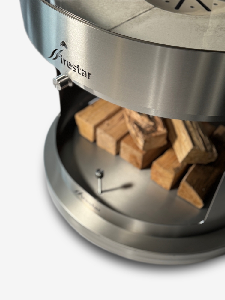 Bild 1 von Grillkamin Firestar DN 800 Swing GLAS 3. Generation inkl. Grillrost und Fettschutzpfanne