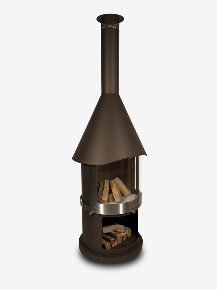 Bild 1 von Grillkamin Firestar DN 800 Swing GLAS 3. Generation inkl. Grillrost und Fettschutzpfanne