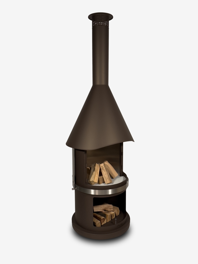 Bild 1 von Grillkamin Firestar DN 800 Swing GLAS 3. Generation inkl. Grillrost und Fettschutzpfanne