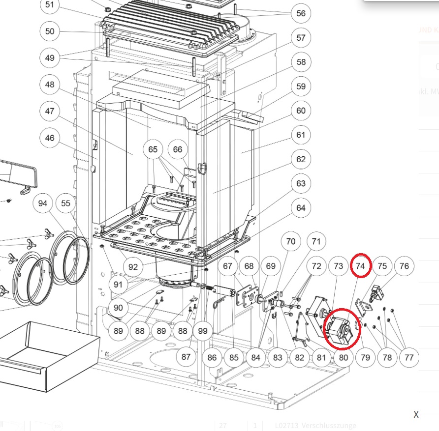 Bild 1 von Schneckenmotor/Betriebsmotor für Rika Pelletöfen  / (Modell) PKE (Kipprostmotor)