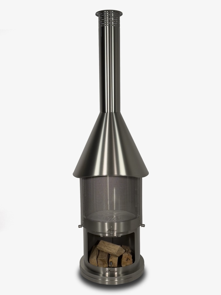 Bild 1 von Grillkamin Firestar DN 650 3. Generation  / (Farbe) Edelstahl gebürstet