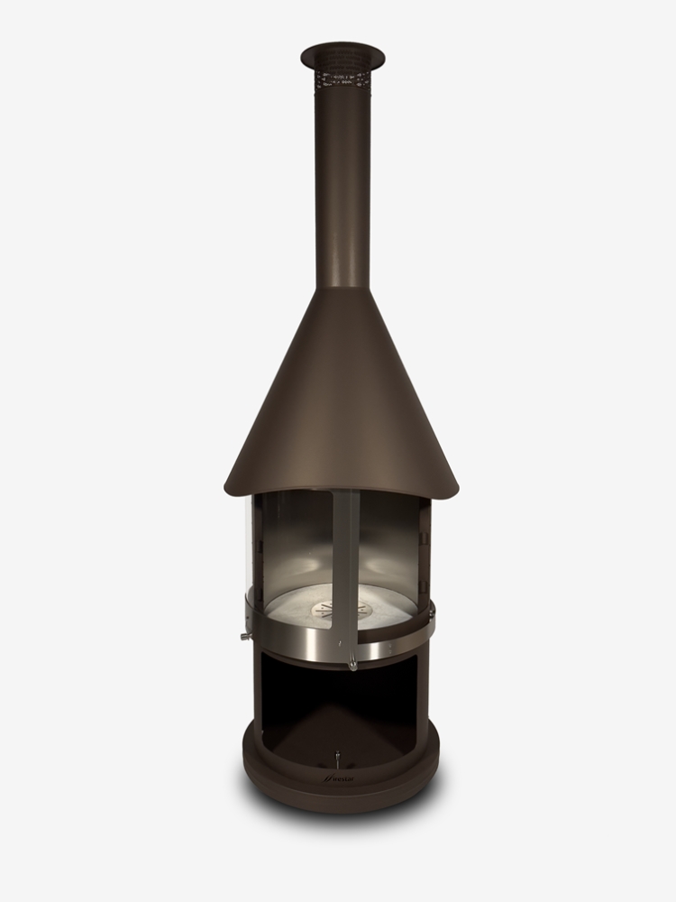 Bild 1 von Grillkamin Firestar DN 800 Swing GLAS 3. Generation inkl. Grillrost und Fettschutzpfanne