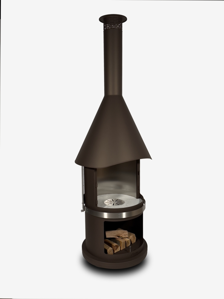 Bild 1 von Grillkamin Firestar DN 800 Swing 3. Generation inkl. Grillrost und Fettschutzpfanne