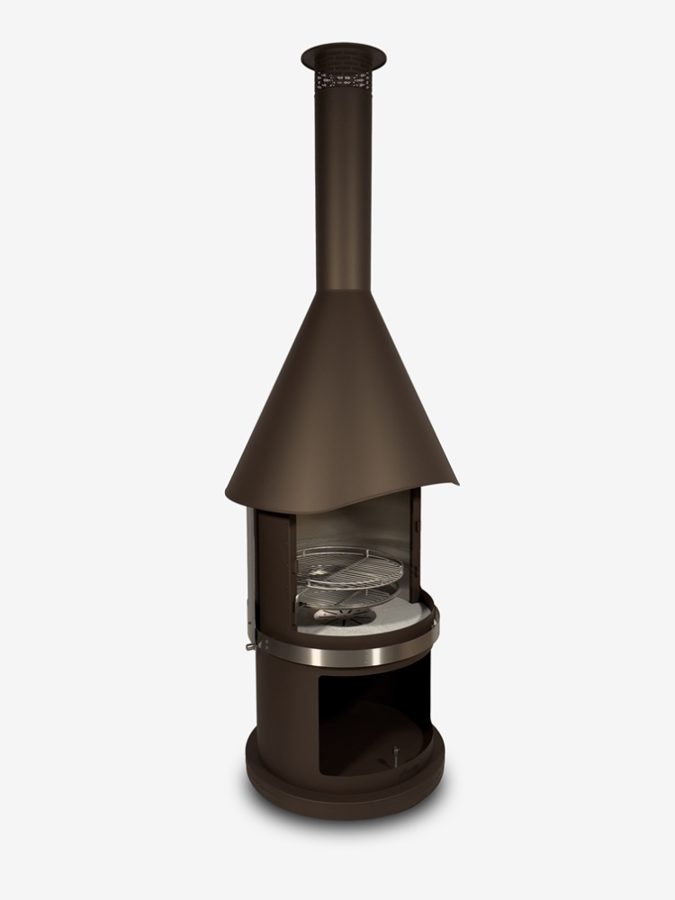 Bild 1 von Grillkamin Firestar DN 800 Swing GLAS 3. Generation inkl. Grillrost und Fettschutzpfanne