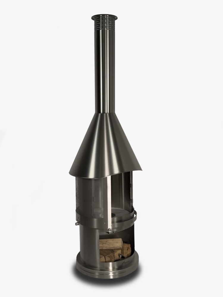Bild 1 von Grillkamin Firestar DN 650 3. Generation  / (Farbe) Edelstahl gebürstet