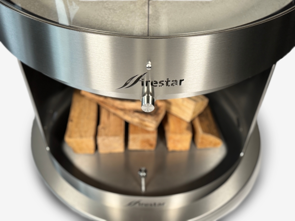 Bild 1 von Grillkamin Firestar DN 800 Swing GLAS 3. Generation inkl. Grillrost und Fettschutzpfanne