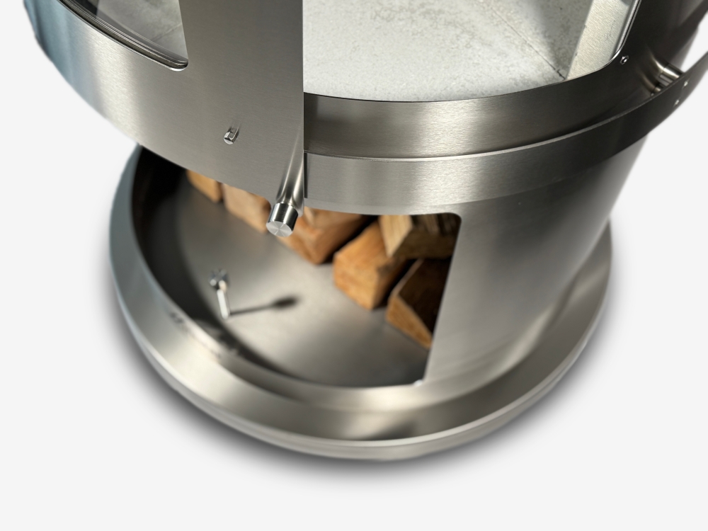 Bild 1 von Grillkamin Firestar DN 800 Swing GLAS 3. Generation inkl. Grillrost und Fettschutzpfanne