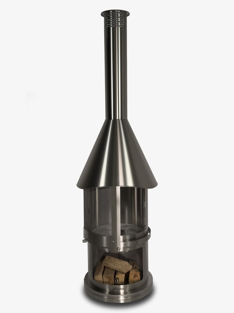 Bild 1 von Grillkamin Firestar DN 650 3. Generation  / (Farbe) Edelstahl gebürstet