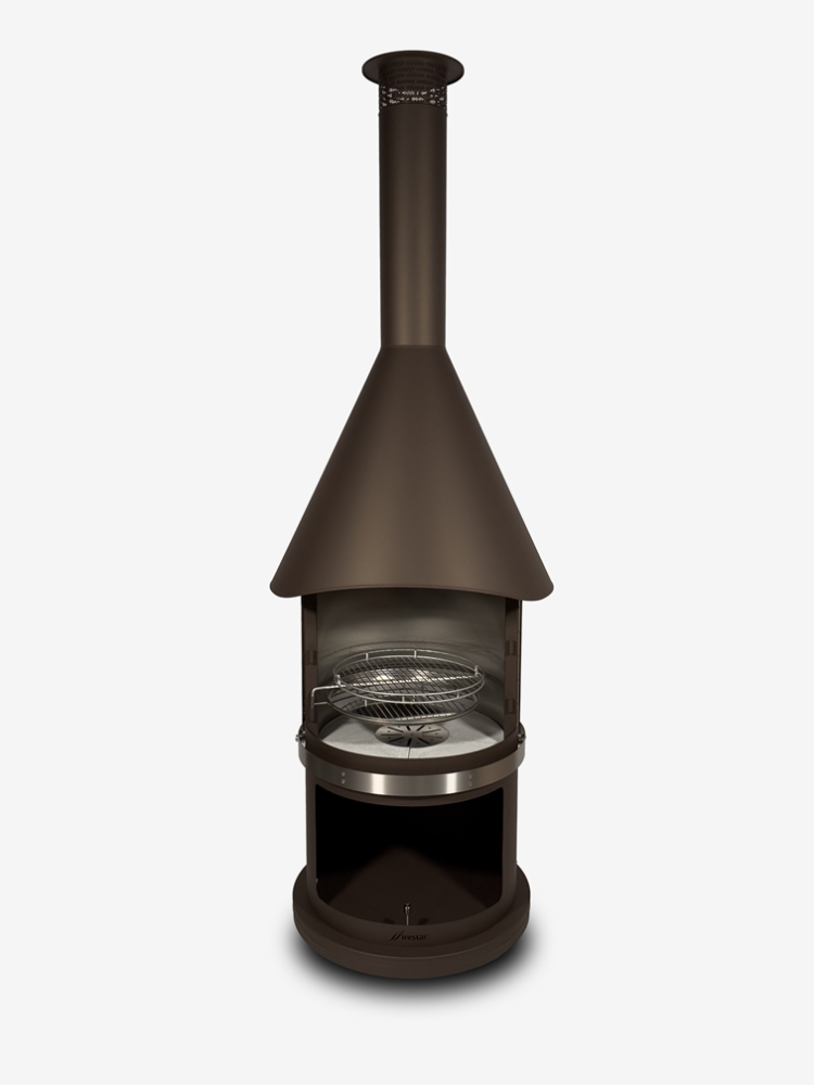 Bild 1 von Grillkamin Firestar DN 800 Swing GLAS 3. Generation inkl. Grillrost und Fettschutzpfanne