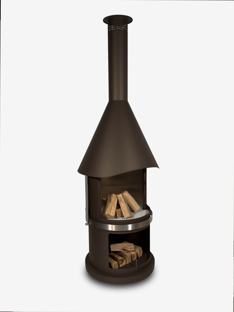 Bild 1 von Grillkamin Firestar DN 800 Swing 3. Generation inkl. Grillrost und Fettschutzpfanne