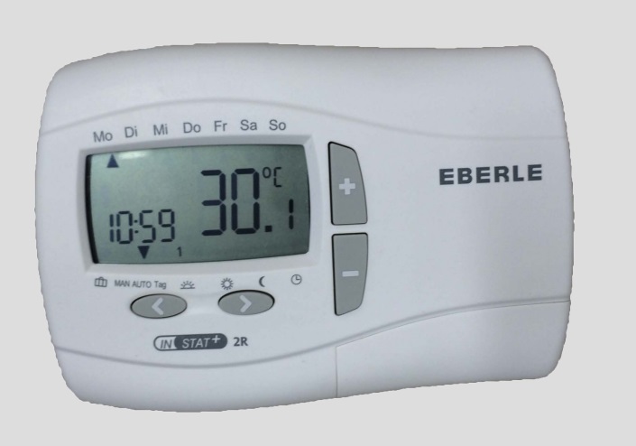 Bild 1 von Raumthermostat elektronisch, mit Digitalanzeige und Display, inkl. 5 m Verbindungskabel, 2 polig
