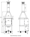 Bild 11 von Firestar Grillkamin DN 550 SWING 3. Generation | inkl. Grillrost und Fettschutzpfanne