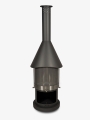 Bild 1 von Firestar Grillkamin DN 550 SWING 3. Generation | inkl. Grillrost und Fettschutzpfanne  / (Farbe) dunkelgrau