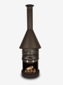 Bild 9 von Firestar Grillkamin/Gartenkamin DN 700 Swing Glas 3. Generation | inkl.  Grillrost &Fettschutzpfanne  / (Farbe) braun-metallic
