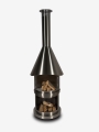 Bild 14 von Firestar Grillkamin/Gartenkamin DN 700 Swing Glas 3. Generation | inkl.  Grillrost &Fettschutzpfanne  / (Farbe) Edelstahl gebürstet