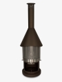 Bild 2 von Firestar Grillkamin DN 550 SWING 3. Generation | inkl. Grillrost und Fettschutzpfanne  / (Farbe) braun-metallic