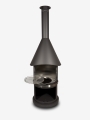 Bild 3 von Grillkamin Firestar DN 800 Swing GLAS 3. Generation inkl. Grillrost und Fettschutzpfanne  / (Farbe) dunkelgrau