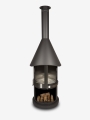 Bild 7 von Grillkamin Firestar DN 800 Swing GLAS 3. Generation inkl. Grillrost und Fettschutzpfanne  / (Farbe) dunkelgrau