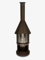Bild 3 von Firestar Grillkamin DN 550 SWING 3. Generation | inkl. Grillrost und Fettschutzpfanne  / (Farbe) braun-metallic