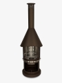 Bild 4 von Firestar Grillkamin DN 550 SWING 3. Generation | inkl. Grillrost und Fettschutzpfanne  / (Farbe) braun-metallic