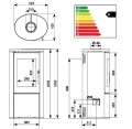 Bild 7 von Kaminofen Novaline Zara | 5,5 kW | Specksteinoptik