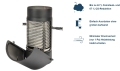 Bild 2 von FEINSTAUBFILTER mit Katalysator DN 150 schwarz - Filter rein statt Ofen aus