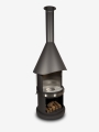 Bild 11 von Grillkamin Firestar DN 800 Swing GLAS 3. Generation inkl. Grillrost und Fettschutzpfanne  / (Farbe) dunkelgrau