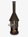 Bild 6 von Firestar Grillkamin DN 550 SWING 3. Generation | inkl. Grillrost und Fettschutzpfanne  / (Farbe) braun-metallic