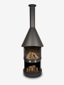 Bild 2 von Grillkamin Firestar DN 800 Swing 3. Generation inkl. Grillrost und Fettschutzpfanne  / (Farbe) dunkelgrau