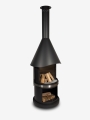 Bild 6 von Grillkamin Firestar DN 800 Swing GLAS 3. Generation inkl. Grillrost und Fettschutzpfanne  / (Farbe) schwarz