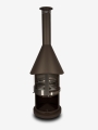 Bild 5 von Firestar Grillkamin/Gartenkamin DN 700 Swing Glas 3. Generation | inkl.  Grillrost &Fettschutzpfanne  / (Farbe) braun-metallic