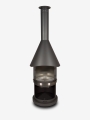 Bild 3 von Firestar Grillkamin/Gartenkamin DN 700 Swing Glas 3. Generation | inkl.  Grillrost &Fettschutzpfanne  / (Farbe) dunkelgrau