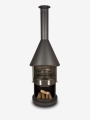 Bild 10 von Firestar Grillkamin/Gartenkamin DN 700 Swing Glas 3. Generation | inkl.  Grillrost &Fettschutzpfanne  / (Farbe) dunkelgrau