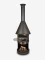 Bild 8 von Firestar Grillkamin/Gartenkamin DN 700 Swing Glas 3. Generation | inkl.  Grillrost &Fettschutzpfanne  / (Farbe) dunkelgrau