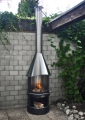 Bild 2 von Verlängerungsrohr für Firestar Gartenkamin  / (Modell) DN 550 / (Farbe) schwarz / (Länge) 1000 mm