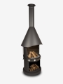 Bild 12 von Grillkamin Firestar DN 800 Swing GLAS 3. Generation inkl. Grillrost und Fettschutzpfanne  / (Farbe) dunkelgrau