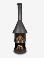 Bild 15 von Firestar Grillkamin/Gartenkamin DN 700 Swing Glas 3. Generation | inkl.  Grillrost &Fettschutzpfanne  / (Farbe) dunkelgrau