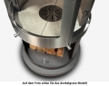 Bild 19 von Firestar Grillkamin/Gartenkamin DN 700 Swing Glas 3. Generation | inkl.  Grillrost &Fettschutzpfanne  / (Farbe) braun-metallic