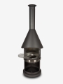 Bild 3 von Firestar Grillkamin DN 700 Swing 3. Generation | inkl.  Grillrost & Fettschutzpfanne  / (Farbe) dunkelgrau