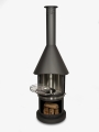 Bild 5 von Firestar Grillkamin DN 550 SWING 3. Generation | inkl. Grillrost und Fettschutzpfanne  / (Farbe) dunkelgrau
