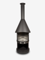 Bild 5 von Grillkamin Firestar DN 800 Swing GLAS 3. Generation inkl. Grillrost und Fettschutzpfanne  / (Farbe) dunkelgrau