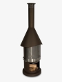 Bild 9 von Firestar Grillkamin DN 550 SWING 3. Generation | inkl. Grillrost und Fettschutzpfanne  / (Farbe) braun-metallic