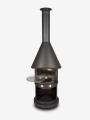 Bild 7 von Firestar Grillkamin/Gartenkamin DN 700 Swing Glas 3. Generation | inkl.  Grillrost &Fettschutzpfanne  / (Farbe) dunkelgrau