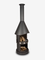 Bild 13 von Firestar Grillkamin/Gartenkamin DN 700 Swing Glas 3. Generation | inkl.  Grillrost &Fettschutzpfanne  / (Farbe) dunkelgrau
