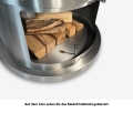 Bild 19 von Grillkamin Firestar DN 800 Swing GLAS 3. Generation inkl. Grillrost und Fettschutzpfanne  / (Farbe) schwarz