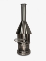Bild 4 von Firestar Grillkamin DN 550 SWING 3. Generation | inkl. Grillrost und Fettschutzpfanne  / (Farbe) Exclusiv (komplett Edelstahl gebürstet)