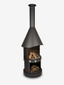 Bild 3 von Grillkamin Firestar DN 800 Swing 3. Generation inkl. Grillrost und Fettschutzpfanne  / (Farbe) dunkelgrau